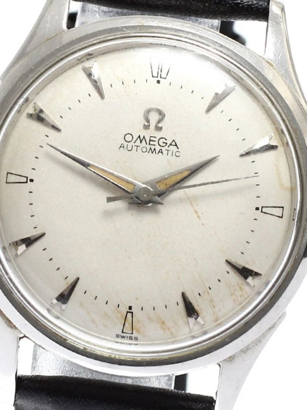 OMEGA 2635-1 Harfloater Cal.351 Silver Dial Automatic Men's Watch_916975